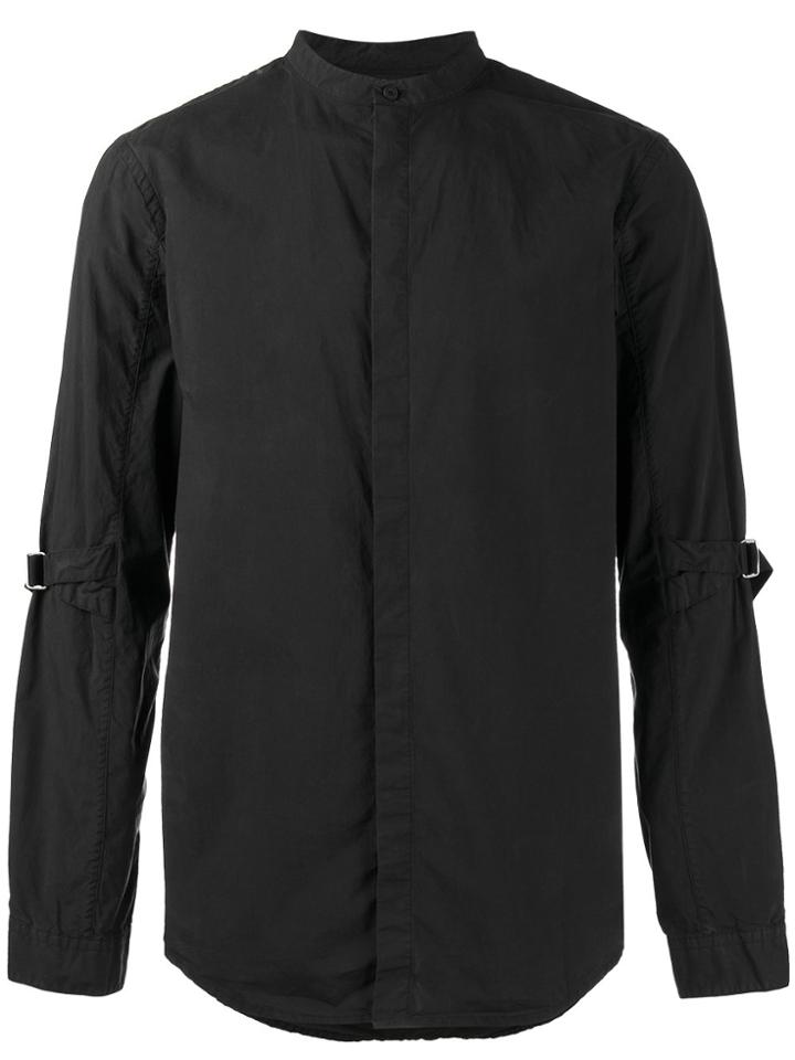 Helmut Lang Collarless Strap Shirt - Black