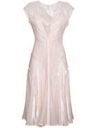 Adeam Panelled Cowl Neck Dress - Pink & Purple