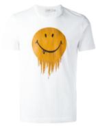 Coach Smiley Print T-shirt, Men's, Size: Medium, White, Cotton