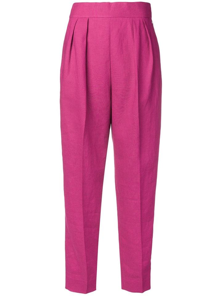 Theory High Waisted Trousers - Pink