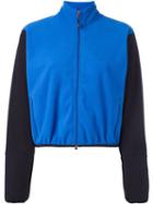 Ganryu Comme Des Garcons Contrast Sleeve Bomber Jacket, Women's, Size: Medium, Blue, Polyester