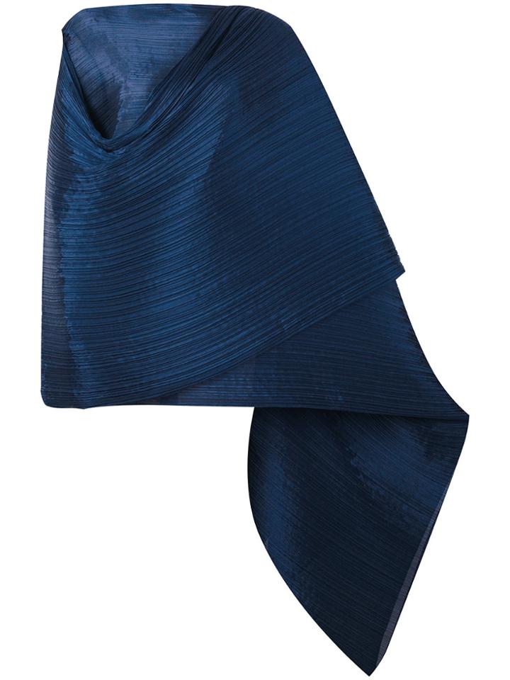 Pleats Please By Issey Miyake Long Cape - Blue