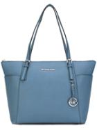 Jet Set Travel Tote - Women - Leather - One Size, Blue, Leather, Michael Michael Kors