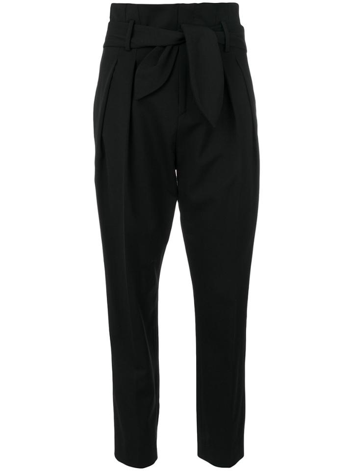 Iro High Waisted Trousers - Black