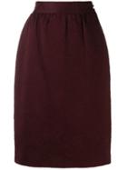 Emanuel Ungaro Pre-owned '1980s Pencil Skirt - Red