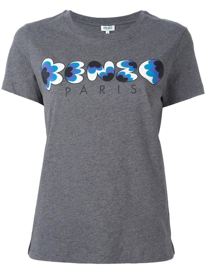 Kenzo 'kenzo Popcorn' T-shirt, Women's, Size: Large, Grey, Cotton