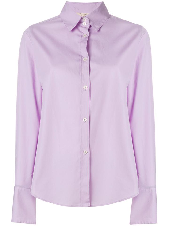 Romeo Gigli Vintage Wide Cuffs Shirt - Pink & Purple