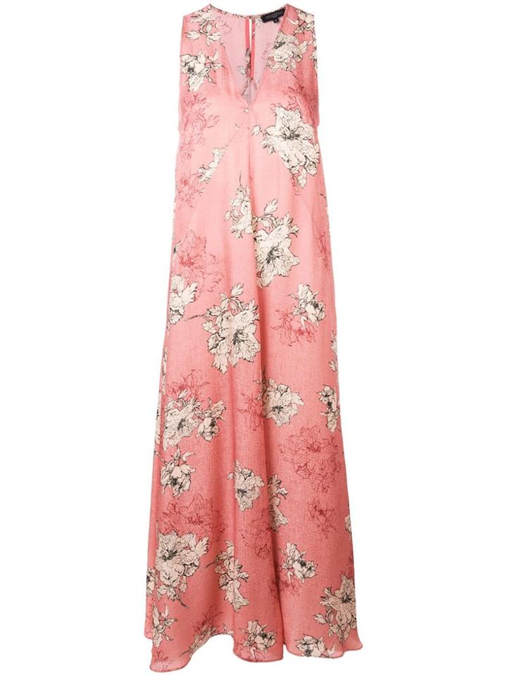 Antonelli Floral Print Maxi Dress - Pink