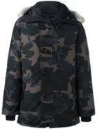 Canada Goose Camouflage Parka Coat - Black