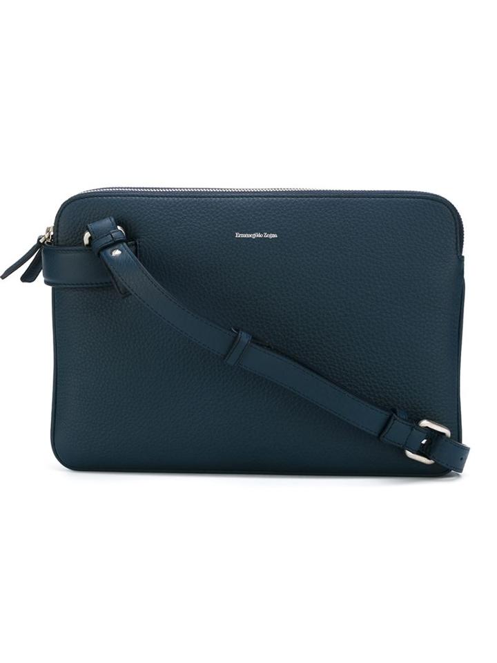 Z Zegna Zipped Shoulder Bag