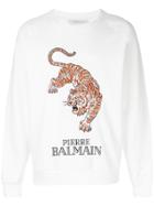 Pierre Balmain Tiger Print Sweatshirt - White