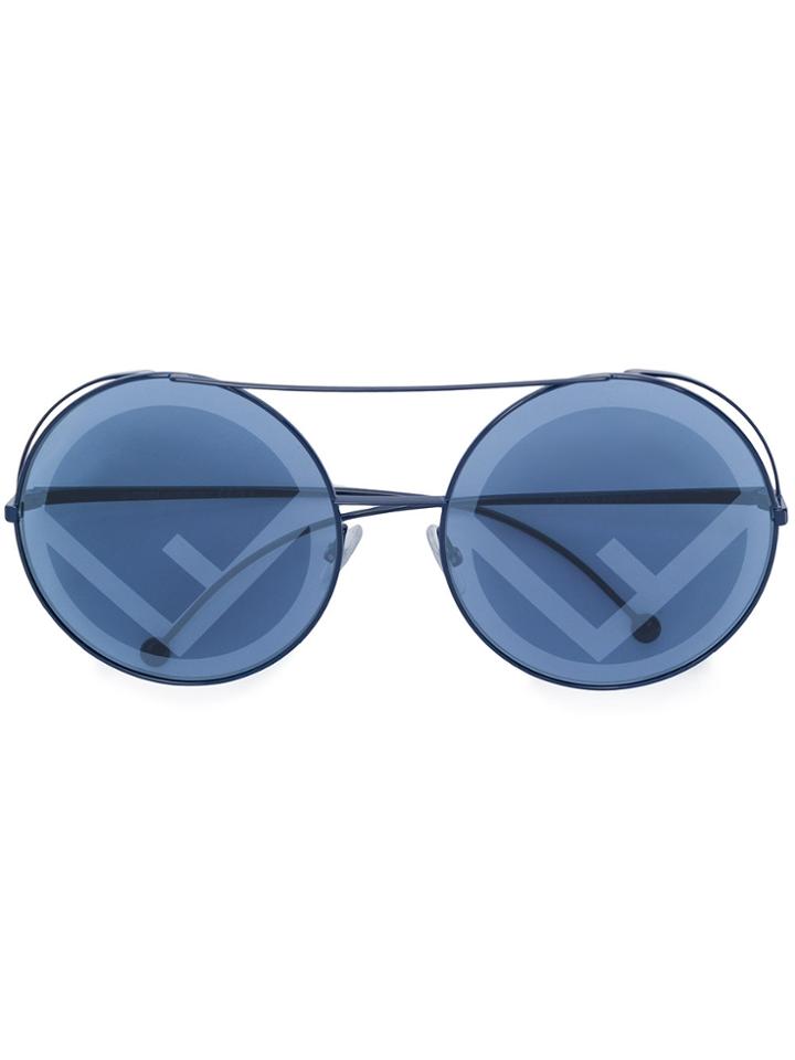 Fendi Eyewear Run Away Sunglasses - Blue