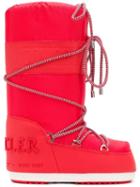 Moncler Moncler X Moonboot Lace Boots - Red