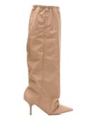Yeezy Elasticated Knee-length Boots - Brown