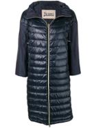 Herno Long Taffeta Overcoat - Blue