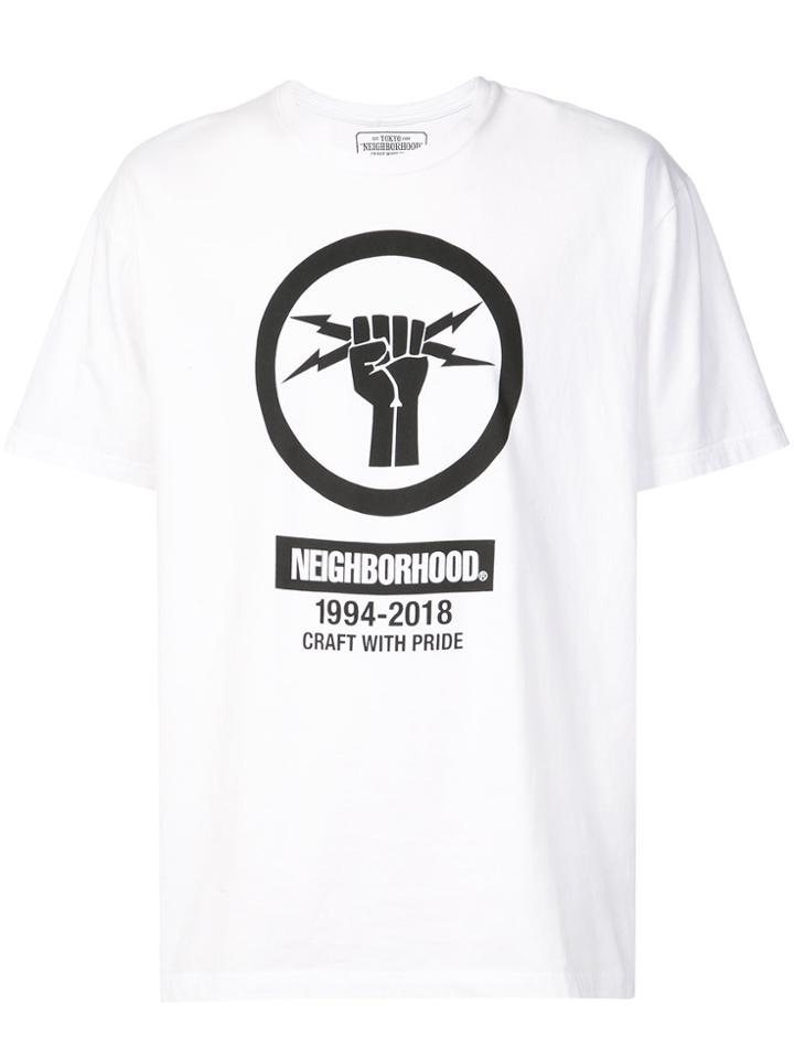 Neighborhood Print T-shirt - White
