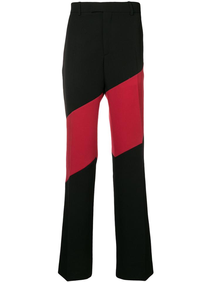 Calvin Klein 205w39nyc Diagonal Stripe Tailored Trousers - Black