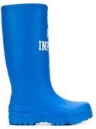 Undercover Slogan Waterproof Boots - Blue