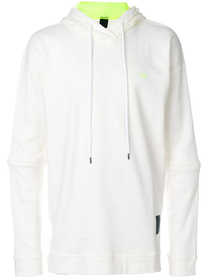 Odeur Oversized Logo Hoodie - White