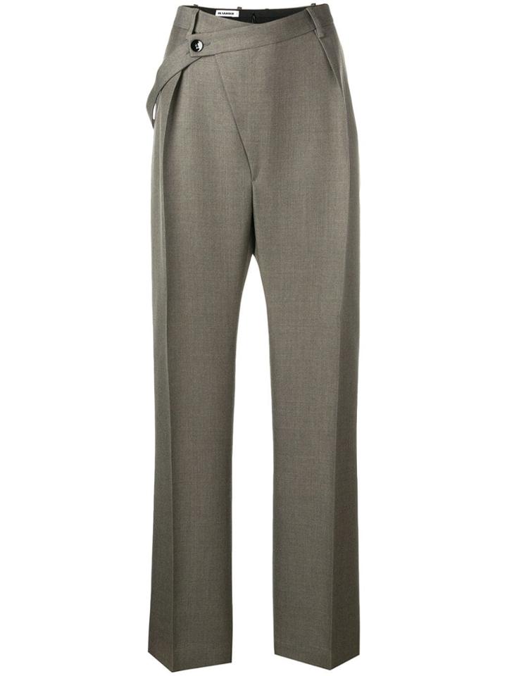 Jil Sander Loose-fit Tailored Trousers - Grey