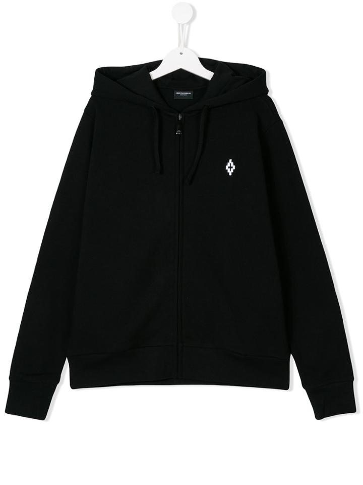 Marcelo Burlon County Of Milan Kids Logo Print Hoodie - Black