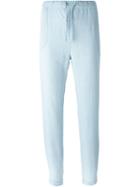 Woolrich Denim Effect Drawstring Tapered Trousers, Women's, Size: Small, Blue, Lyocell/cotton