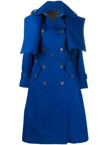 Eudon Choi Double-breasted Trench Coat - Blue