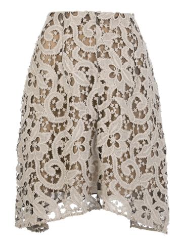 Carven Cut Out Crotchet Skirt