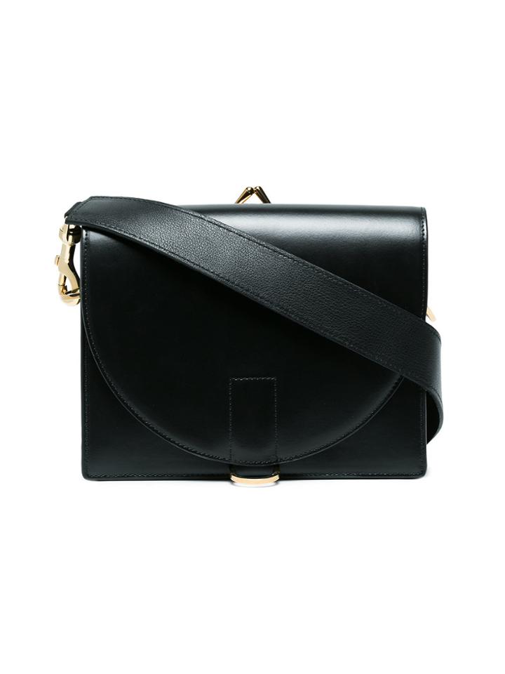 Sacai Leather Satchel Bag - Black