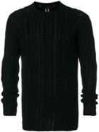 Rick Owens Open Knit Sweater - Black