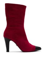 Andrea Bogosian Suede Boots - Red
