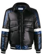 Dirk Bikkembergs Graphic Print Padded Jacket - Black