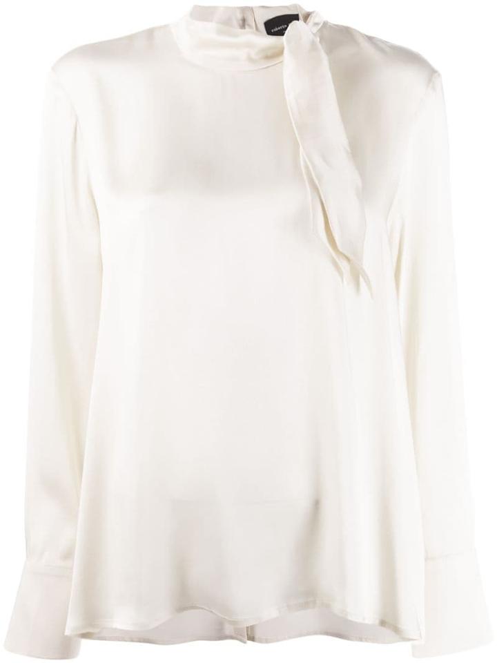 Roberto Collina Neck-tied Blouse - White