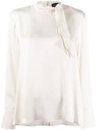 Roberto Collina Neck-tied Blouse - White