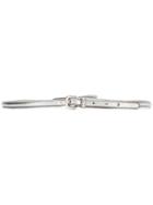Prada Bow Detail Slim Buckle Belt - Silver