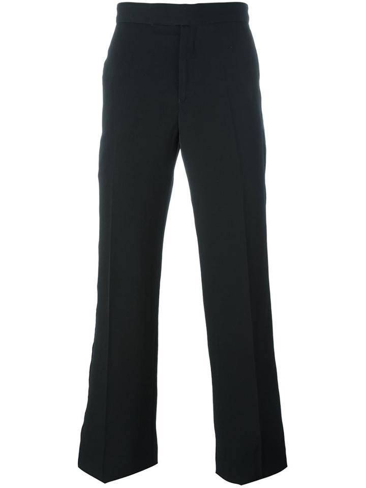 Alexander Mcqueen Straight Leg Trousers, Men's, Size: 48, Black, Polyamide/acetate/viscose/wool