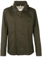 Rear Print Hooded Jacket - Men - Cotton/polyester - M, Green, Cotton/polyester, Helmut Lang