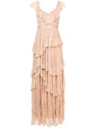 Needle & Thread Butterfly Maxi Gown - Pink & Purple