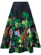Manish Arora - Safari Embellished Midi Skirt - Women - Polyester - 38, Black, Polyester