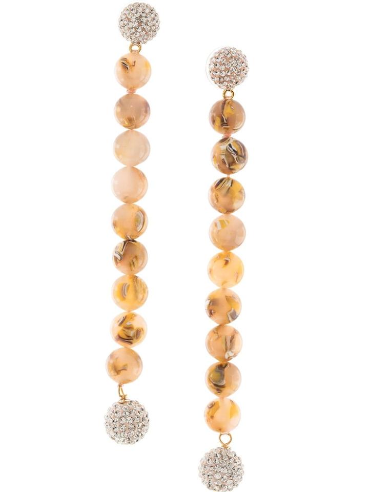 Lele Sadoughi Caterpillar Earrings - Brown
