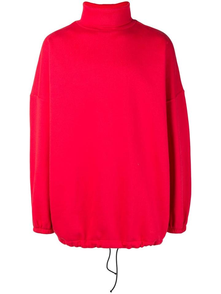 Balenciaga Oversize Turtle Neck - Red