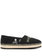 Mastermind Japan Logo Embroidered Espadrilles - Black