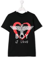 Boy London Kids Teen 'boy Is Love' T-shirt - Black