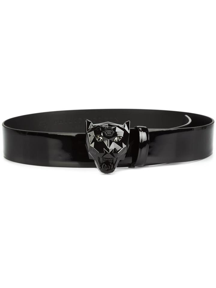 Philipp Plein 'major' Belt, Men's, Size: 95, Black, Calf Leather