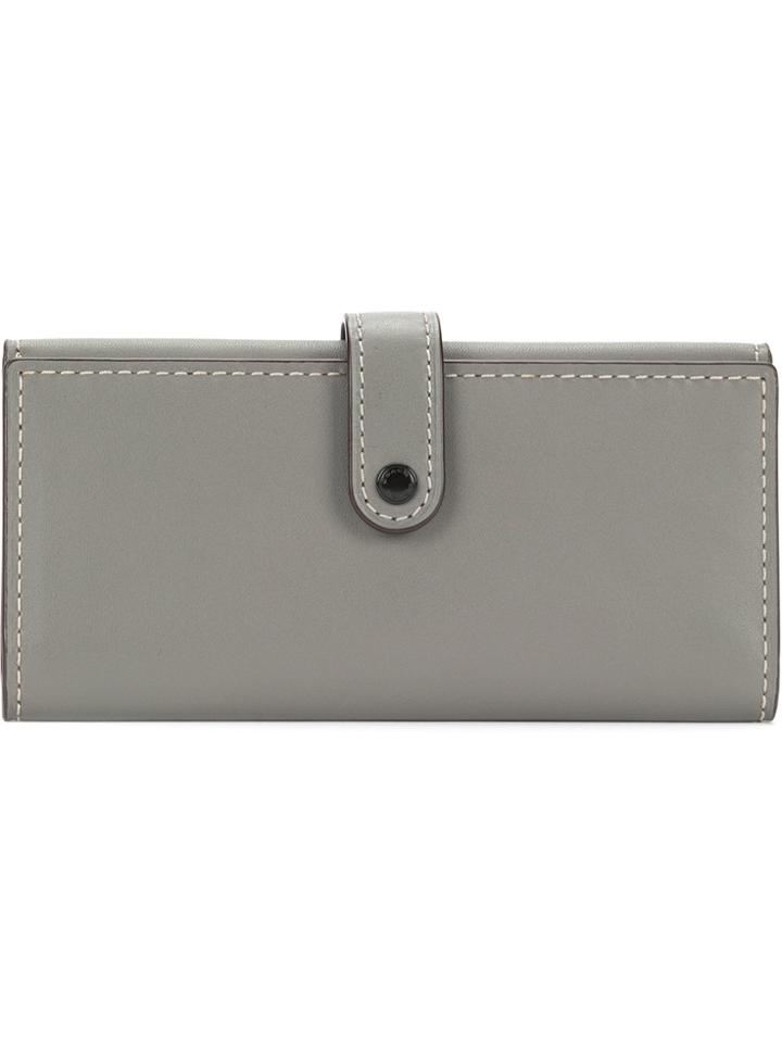 Coach Slim Trifold Wallet - Grey