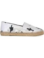 Kenzo Cactus Espadrilles, Women's, Size: 38, Grey, Leather/rubber/raffia
