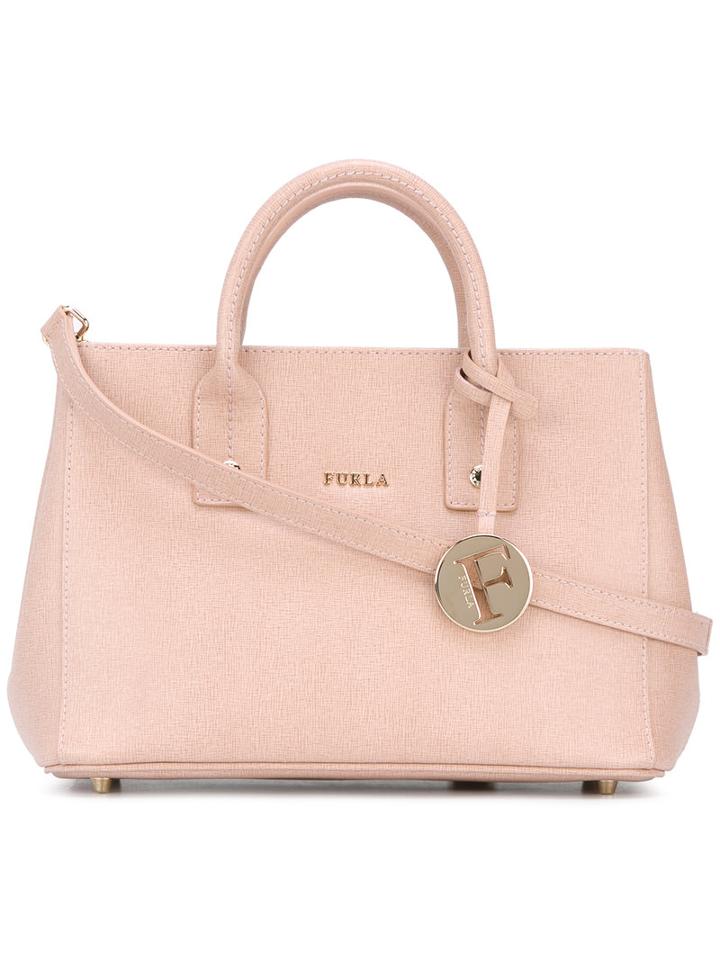 Furla 'linda' Shoulder Bag, Women's, Pink/purple, Calf Leather