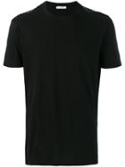 Versace Collection Embellished Shoulder T-shirt - Black
