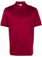 Brioni Zipped Collar Polo Shirt - Red