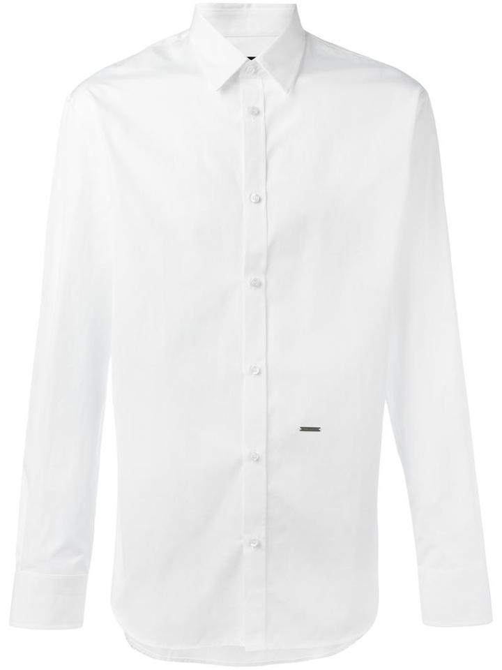 Dsquared2 Classic Oxford Shirt, Men's, Size: 52, White, Cotton